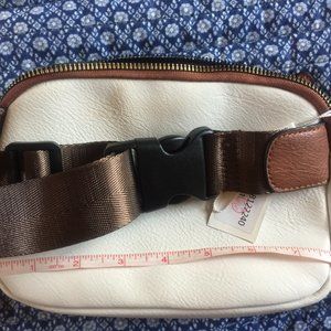 New Cluci Vegan Leather Crossbody Bag 18" adjustable Seatbelt Strap